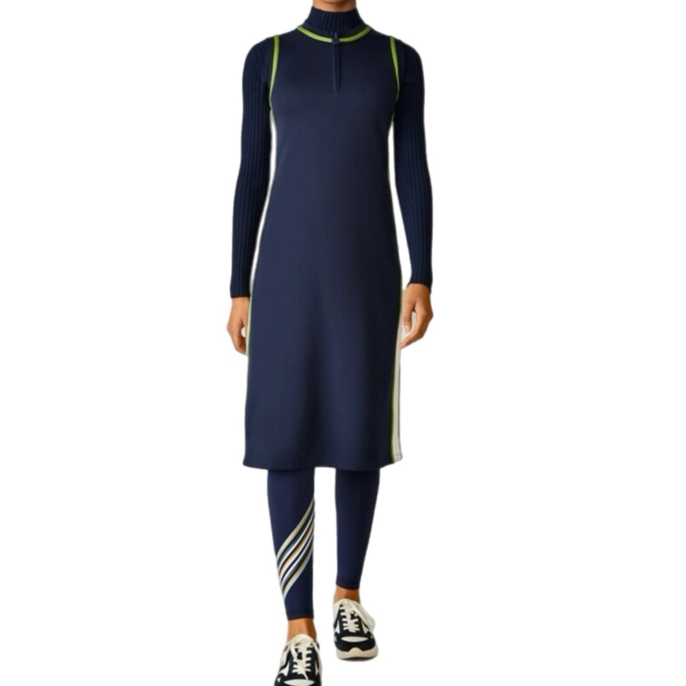 SALE!!!!  Tory Sport Navy and Green Track Dress